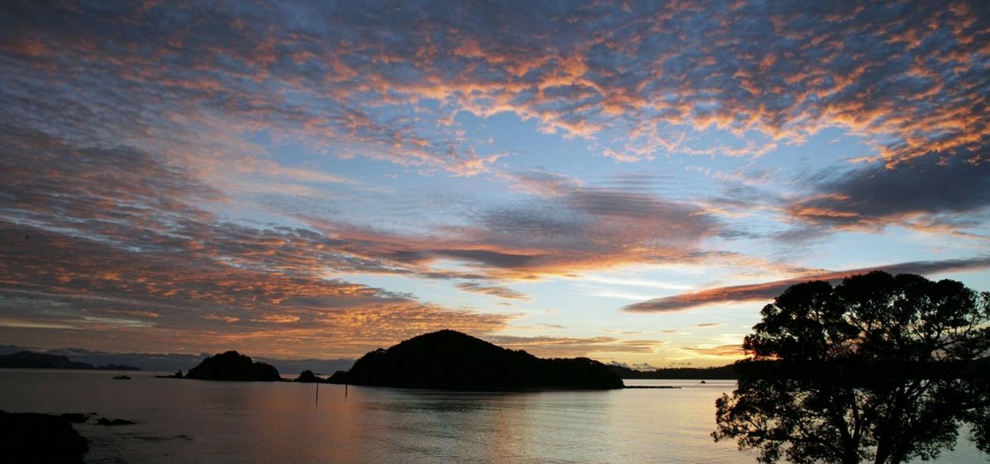 Sunsets in Paihia, New Zealand